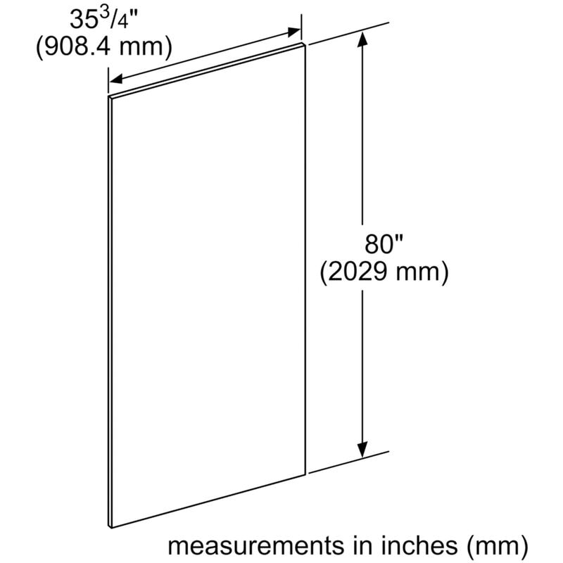 Thermador 36 in. Door Panel for Refrigerators - Stainless Steel, , hires