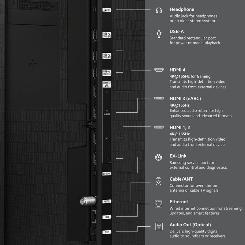 Samsung - 55" Class S95H Series OLED 4K UHD Smart Tizen TV, , hires