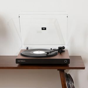 Victrola Wave Bluetooth Turntable with Auracast - Walnut, , hires