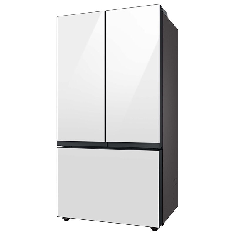 Samsung Bespoke 36 in. 24.0 cu. ft. Smart Counter Depth French Door Refrigerator with AutoFill Water Pitcher - White Glass, White Glass, hires