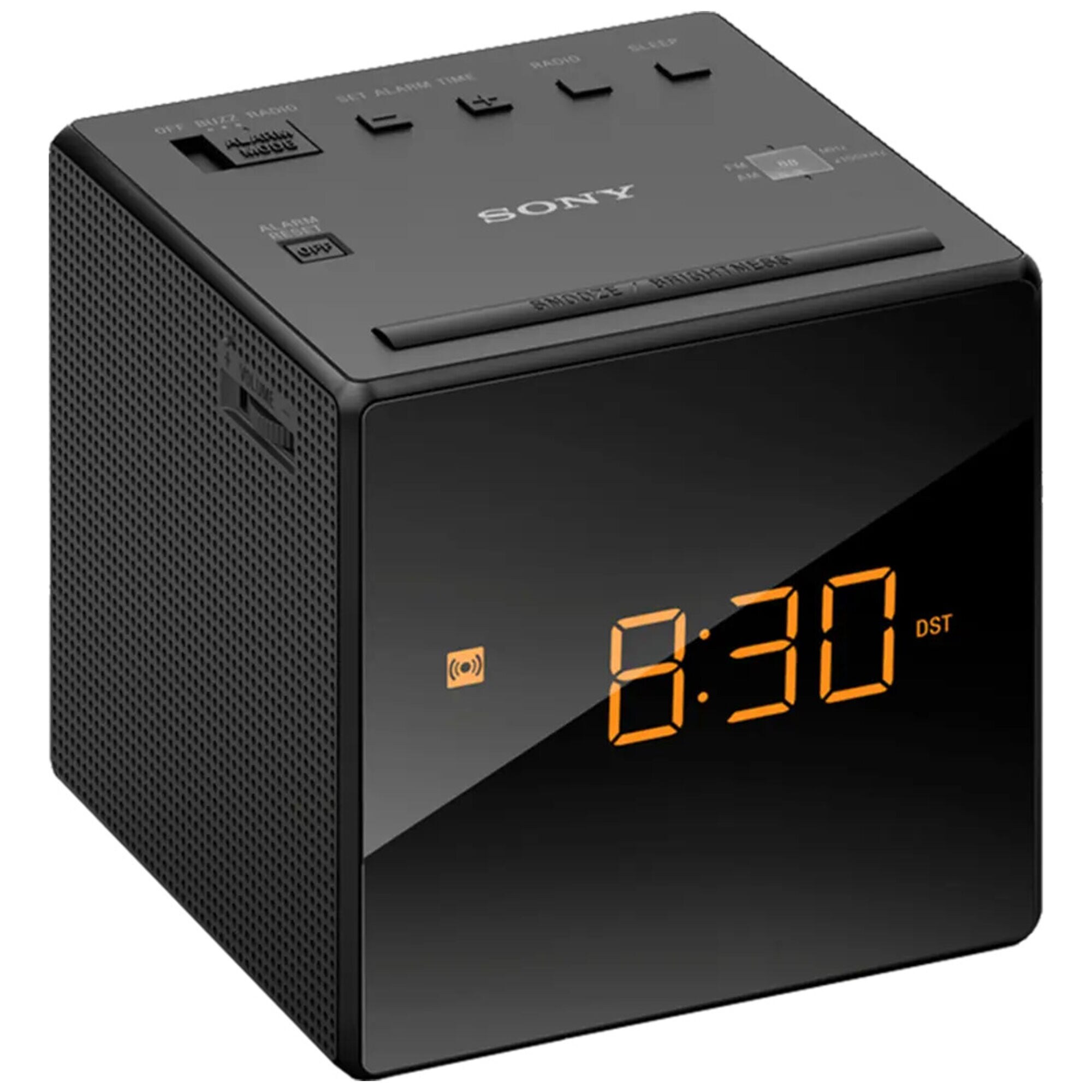 Sony Alarm Clock with FM/AM Radio - Black | P.C. Richard & Son