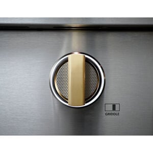 Monogram Statement Series 36 in. 5.7 cu. ft. Smart Air Fry True European Convection Dual Fuel Range with 4 Sealed Burners & Griddle - Stainless Steel, , hires