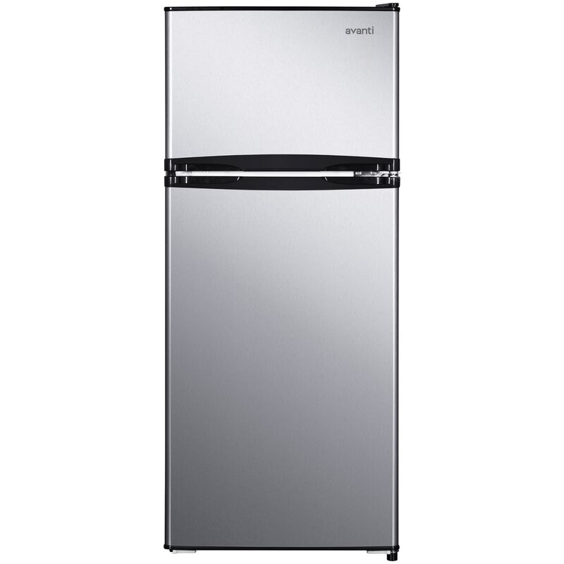 Avanti 19 in. 4.5 cu. ft. Mini Fridge with Top Freezer - Stainless Steel, , hires