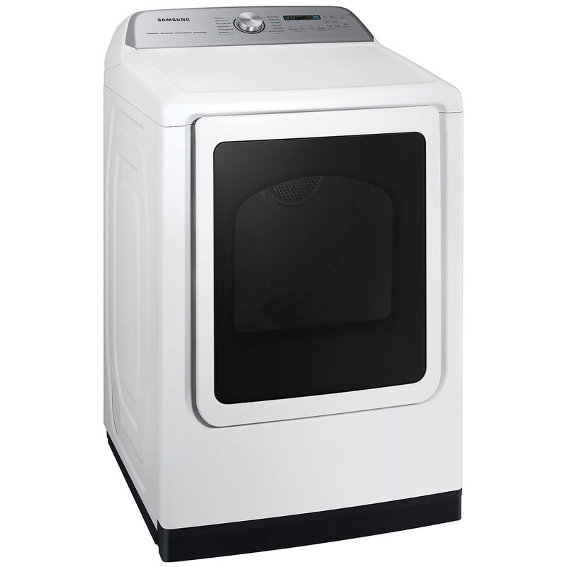 Samsung 27 in. 7.4 cu. ft. Smart Gas Dryer with Sensor Dry, Sanitize & Steam Cycle - White, White, hires