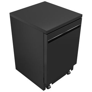 GE 24 in. Portable Dishwasher with Top Control, 54 dBA Sound Level, 12 Place Settings, 3 Wash Cycles & Sanitize Cycle - Black, Black, hires
