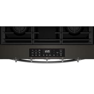 Whirlpool 30 in. 5.0 cu. ft. Smart Air-Fry Standard Convection Slide-In Gas Range with 5 Sealed Burners - Black Stainless, , hires