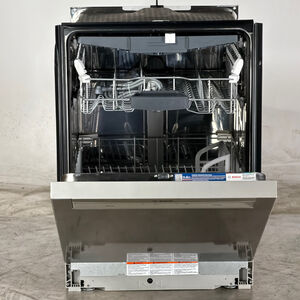Bosch 300 Series 24 in. Front Control Smart Dishwasher with 48 dBA Sound Level, 3rd Rack, PureDry & Pocket Handle - Stainless Steel (Open Box Excellent Condition), , hires