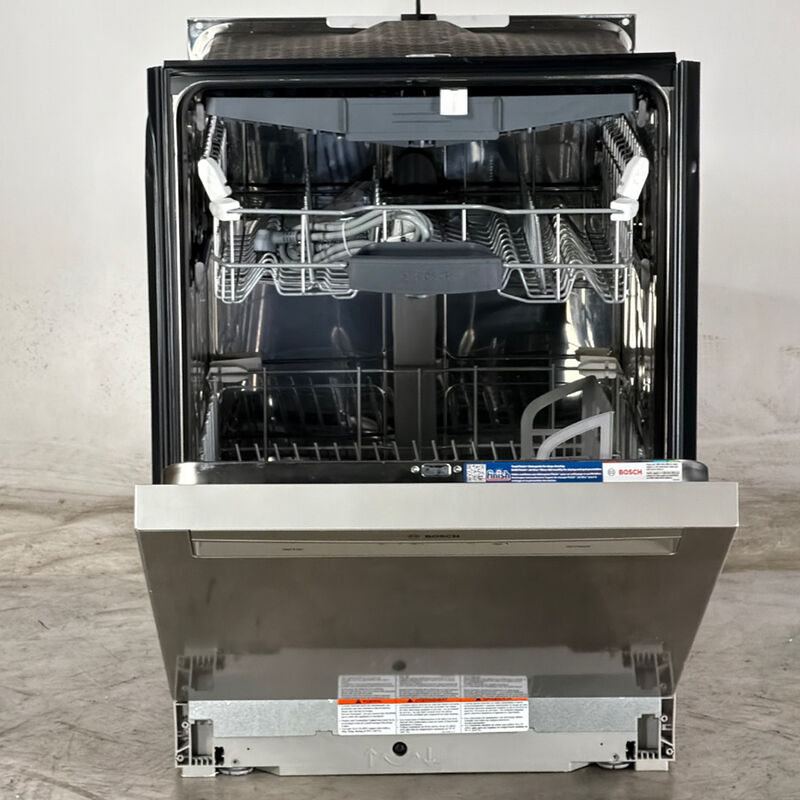 Bosch 300 Series 24 in. Front Control Smart Dishwasher with 48 dBA Sound Level, 3rd Rack, PureDry & Pocket Handle - Stainless Steel (Open Box Excellent Condition), , hires