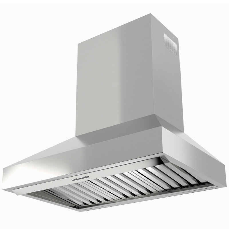 XO 48 in. Ducted Chimney Style Range Hood with 1000 CFM, 3 Fan Speeds & 4 LED Lights - Stainless Steel, , hires