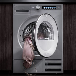 Asko Logic Series 23 in. 2.8 cu. ft. Stackable Front Load Washer with Sanitize & Steam Wash Cycle - Titanium, Titanium, hires