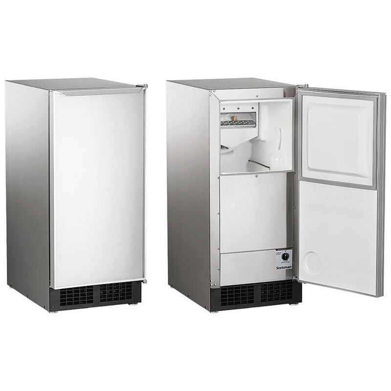Scotsman Legacy Series 15 in. Built-In Undercounter Ice Maker with 26 lb. Ice Storage - Stainless Steel, , hires