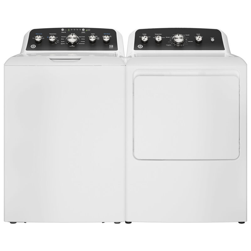 GE 27 in. 7.2 cu. ft. Electric Dryer with Up To 120 ft. Venting & Extended Tumble - White, , hires