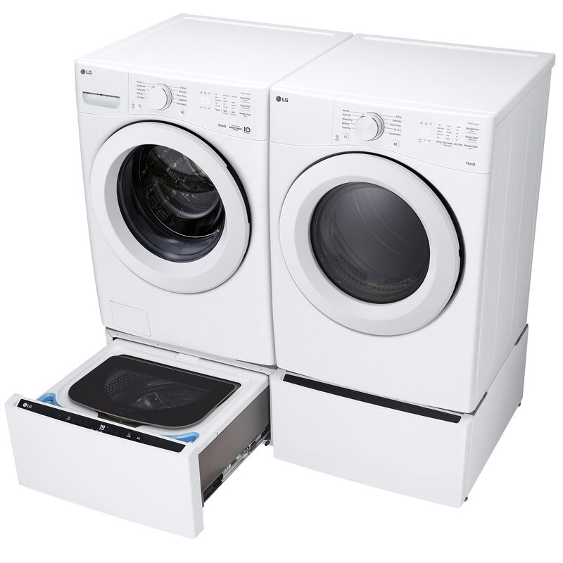 LG 27 in. 7.4 cu. ft. Smart Stackable Gas Dryer with Sensor Dry & AI Dry - White, , hires