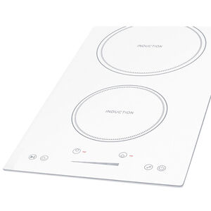 Summit 12 in. 2-Burner Induction Cooktop - White, , hires