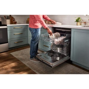 Whirlpool 24 in. Top Control Dishwasher with 51 dBa Sound Level & 3rd-Rack - Fingerprint Resistant Stainless, , hires