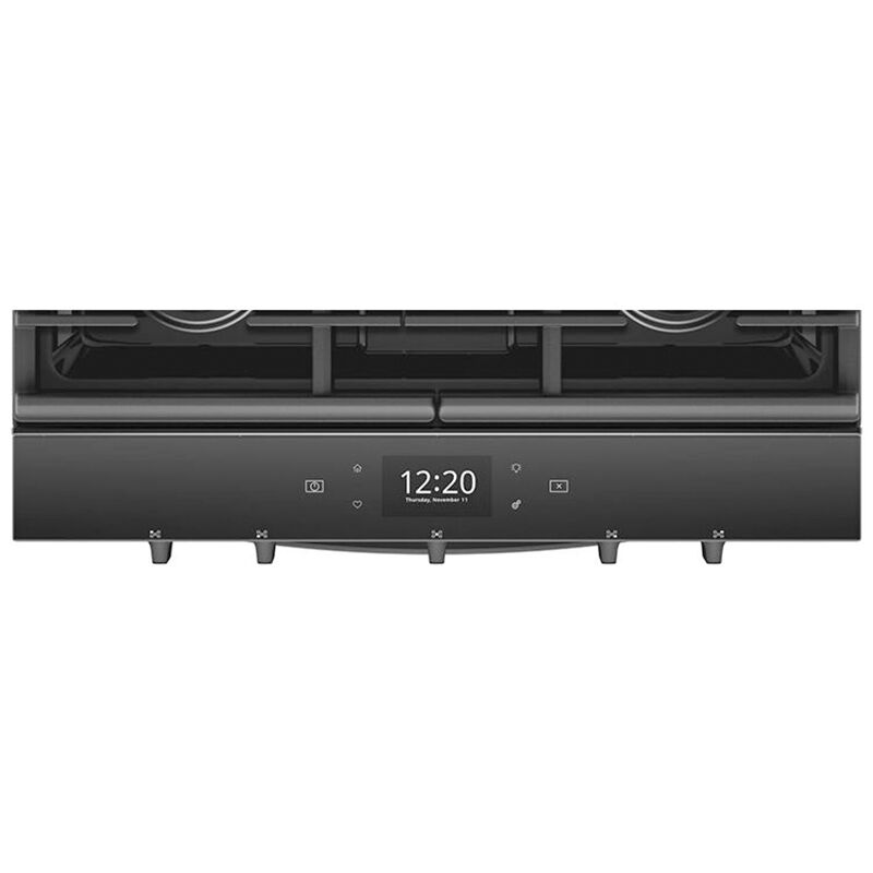 Whirlpool 30 in. 5.8 cu. ft. Smart Air Fry True European Convection Slide-In Gas Range with 5 Sealed Burners & Griddle - Black, Black, hires