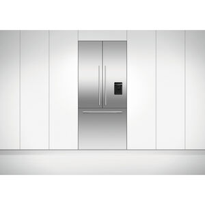 Fisher & Paykel Series 7 Integrated 36 in. 17.0 cu. ft. Built-In Counter Depth 80 Heigh French Door Refrigerator with Water Dispenser - Required Stainless Door Panels and Handles Sold Separately Does Not Accept Custom Cabinetry Panel, , hires