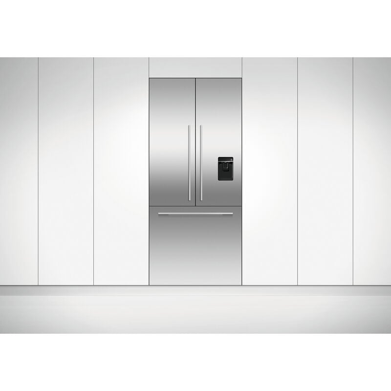 Fisher & Paykel Series 7 Integrated 36 in. 17.0 cu. ft. Built-In Counter Depth 80 Heigh French Door Refrigerator with Water Dispenser - Required Stainless Door Panels and Handles Sold Separately Does Not Accept Custom Cabinetry Panel, , hires