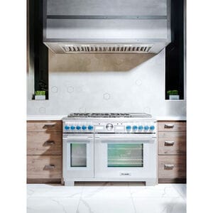 Thermador Pro Grand Professional Series 48 in. 8.2 cu. ft. Smart True European Convection Double Oven Dual Fuel Range with 6 Sealed Burners - Stainless Steel, , hires