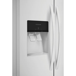 Frigidaire 36 in. 25.6 cu. ft. Side by Side Refrigerator with Ice & Water Dispenser - White, White, hires