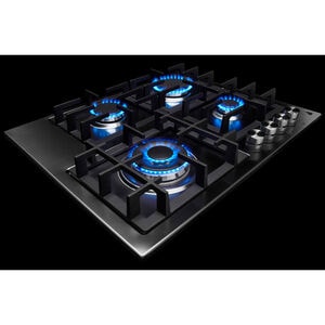 JennAir 24 in. 4-Burner Natural Gas Cooktop with Simmer Burner & Power Burner - Stainless Steel, , hires