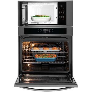 Frigidaire 30 in. 6.9 cu. ft. Electric Microwave/Wall Oven Combo with Standard Convection & Sensor Cooking - Black Stainless Steel, , hires
