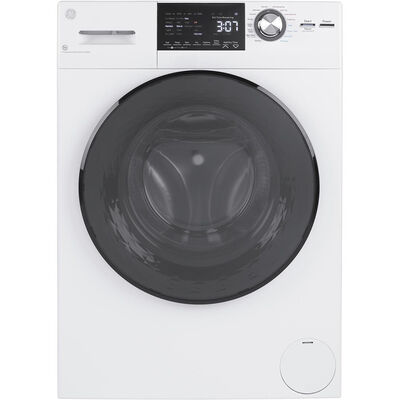 GE 24 in. 2.4 cu. ft. Electric All-in-One Front Load Washer-Dryer Combo with Sensor Dry - White | GFQ14ESSNWW