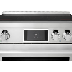 SKS 36 in. 6.3 cu. ft. Smart Air-Fry Standard Convection Steam Electric Range with 5 Induction Burners - Stainless Steel, , hires