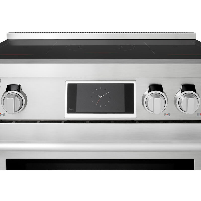 SKS 36 in. 6.3 cu. ft. Smart Air-Fry Standard Convection Steam Electric Range with 5 Induction Burners - Stainless Steel, , hires