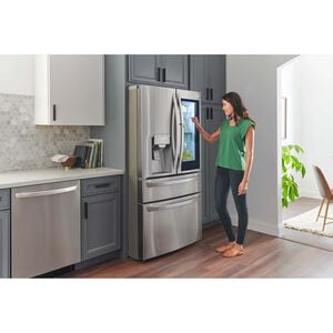 LG InstaView 36 in. 29.5 cu. ft. Smart 4-Door French Door Refrigerator with Ice & Water Dispenser - PrintProof Stainless Steel, PrintProof Stainless Steel, hires
