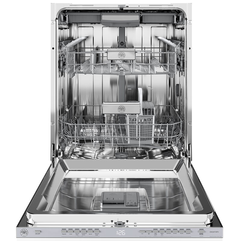 Bertazzoni 24 in. Top Control Tall Tub Dishwasher with 42 dBa Sound Level, 3rd-Rack & PowerDry - Custom Panel Ready, , hires