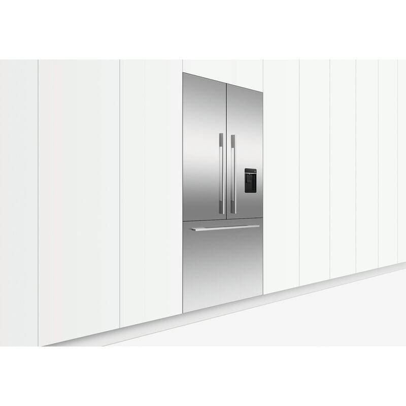 Fisher & Paykel Series 7 Integrated 36 in. 17.0 cu. ft. Built-In Counter Depth 80 Heigh French Door Refrigerator with Water Dispenser - Required Stainless Door Panels and Handles Sold Separately Does Not Accept Custom Cabinetry Panel, , hires