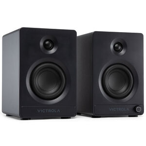 Victrola Tempo Bluetooth Bookshelf Speakers - Black, , hires