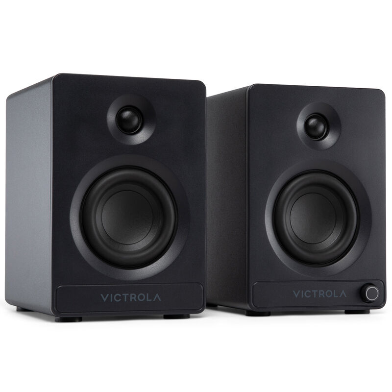 Victrola Tempo Bluetooth Bookshelf Speakers - Black, , hires