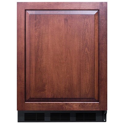 Summit 24 in. 5.5 cu. ft. Undercounter Refrigerator - Custom Panel Ready with Black Cabinet | FF63BKBIIF