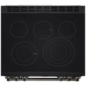 LG 30 in. 6.3 cu.ft. Smart Air-Fry True European Convection Slide-In Electric Range with Radiant Burners - Black Stainless Steel, , hires