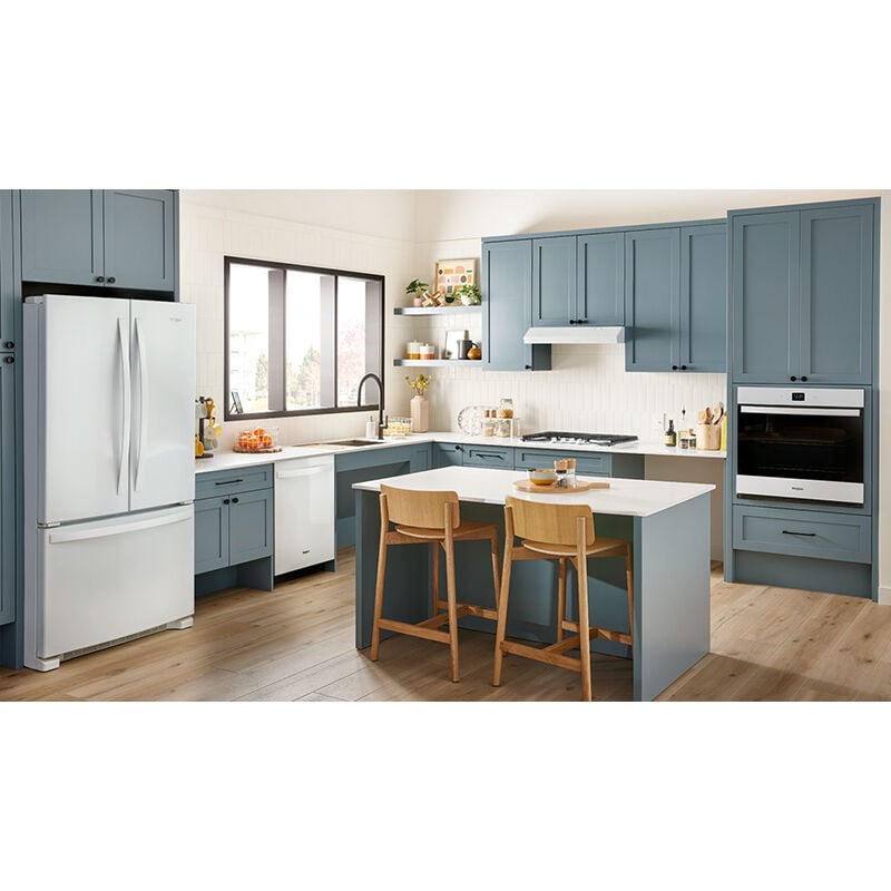 Whirlpool 24 in. Top Control Dishwasher with 44 dBa Sound Level & 3rd-Rack - White, White, hires