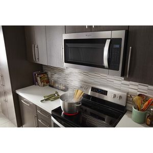 Whirlpool 30 in. 1.7 cu. ft. 1000W Over-the-Range Microwave with 300 CFM - Fingerprint Resistant Stainless, Fingerprint Resistant Stainless, hires