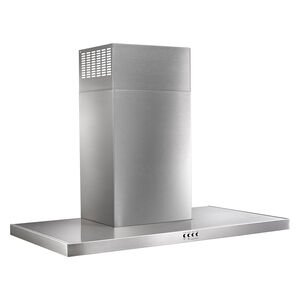 Whirlpool 36 in. Convertible Chimney Style Range Hood with 400 CFM, 3 Fan Speeds & 2 LED Lights - Stainless Steel, , hires