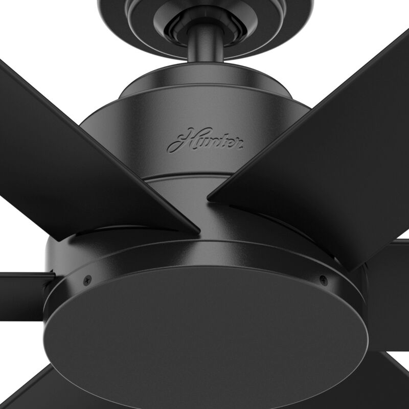 Hunter Kennicott 44 in. Indoor/Outdoor Ceiling Fan with Wall Control - Matte Black, Matte Black, hires