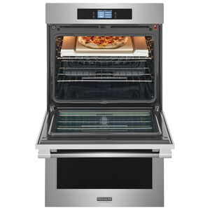 Frigidaire Professional 30 in. 10.6 cu. ft. Smart Top Control Steam Electric Double Wall Oven with True European Convection - Stainless Steel, , hires