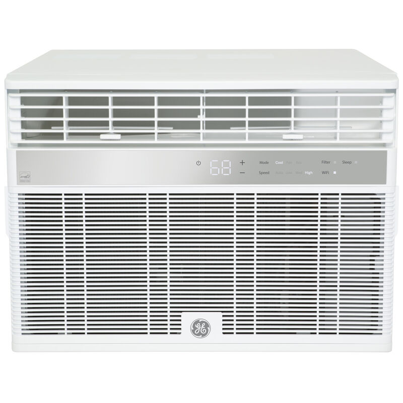 GE 10,000 BTU Smart Energy Star Window Air Conditioner with 3 Fan Speeds & Sleep Mode - White, , hires