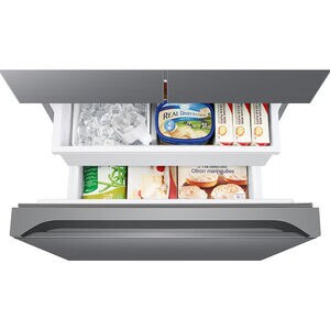 Samsung 33 in. 17.5 cu. ft. Smart Counter Depth French Door Refrigerator with Ice Maker - Stainless Steel Look, Stainless Steel Look, hires