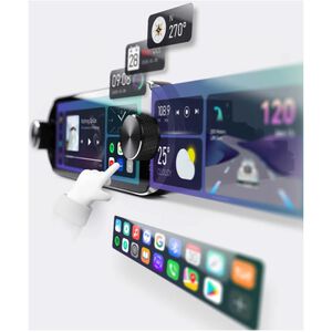 RDVFL Universal Touchscreen Single DIN Radio with 6.8" Screen with Wireless CarPlay and Wireless Android Auto, , hires