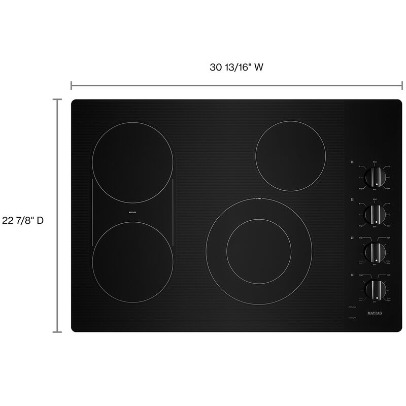 MEC8830HB by Maytag - 30-Inch Electric Cooktop with Reversible Grill and  Griddle