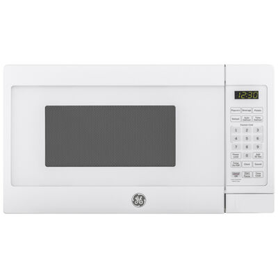 GE 17 in. 0.7 cu. ft. Countertop Microwave with 10 Power Levels - White | JES1072DMWW