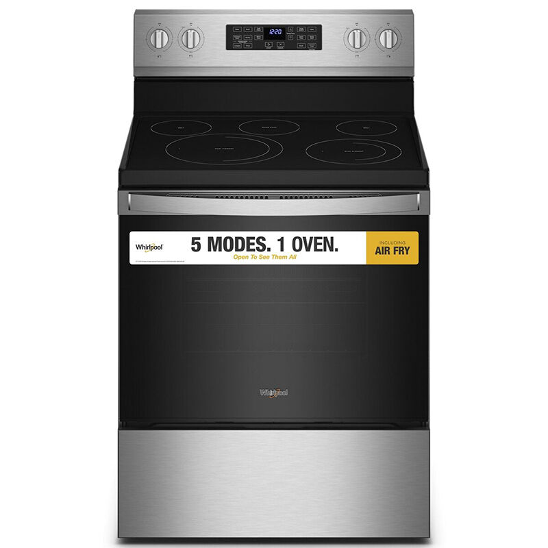 Whirlpool 5 burner electric stove on sale