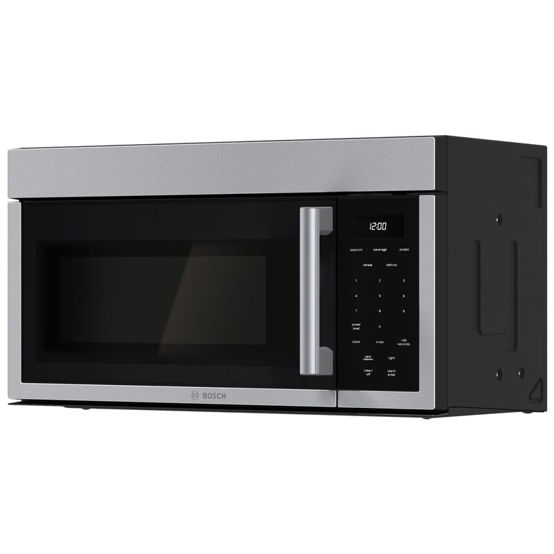 Bosch 300 Series 30 in. 1.7 cu. ft. 1000W Over-the-Range Microwave with 300 CFM - Stainless Steel, , hires