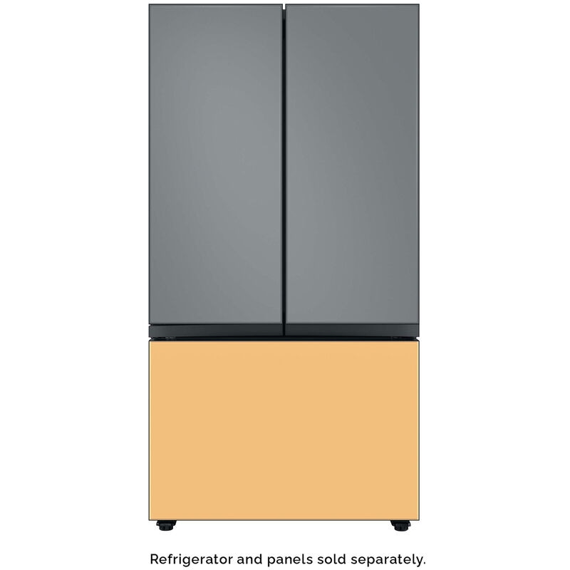 Samsung BESPOKE 3-Door French Door Top Panel for Refrigerators - Matte Grey Glass, , hires
