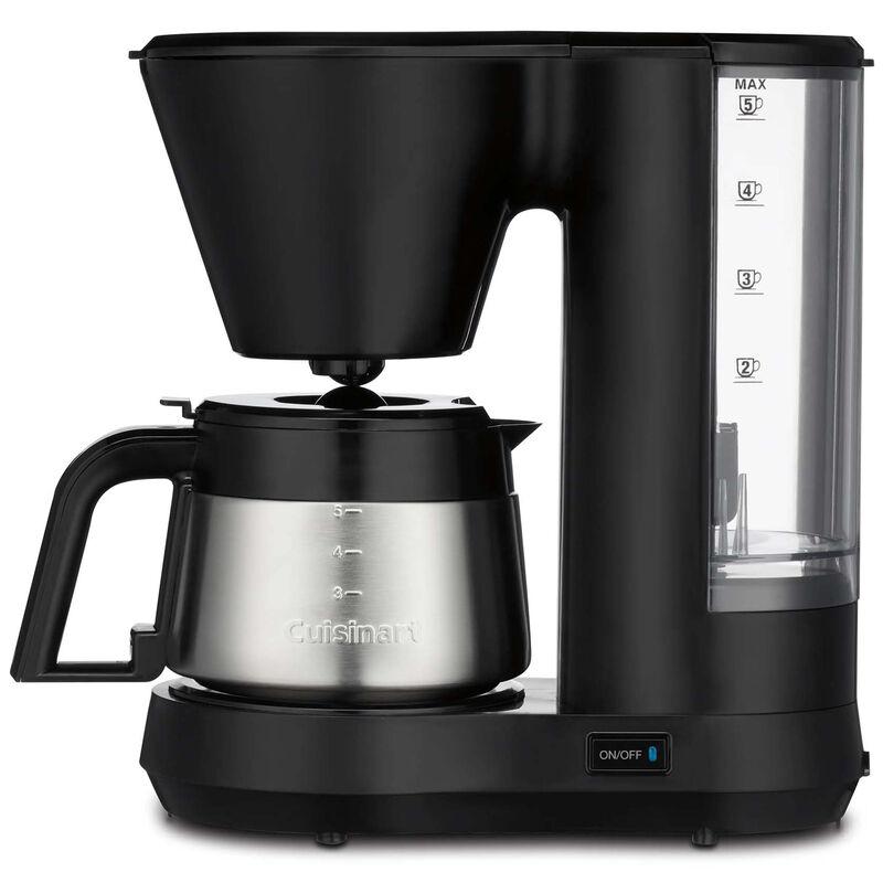 Cuisinart 5-Cup Coffee Maker with Stainless Steel Carafe - Black, , hires